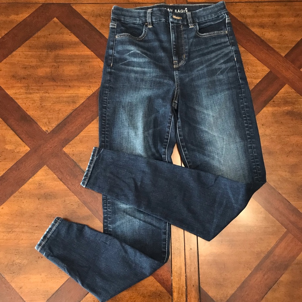 American Eagle AEO next level stretch curvy hi-rise jegging size 4 Long